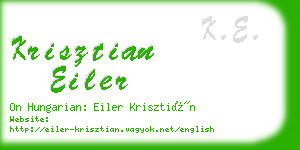 krisztian eiler business card